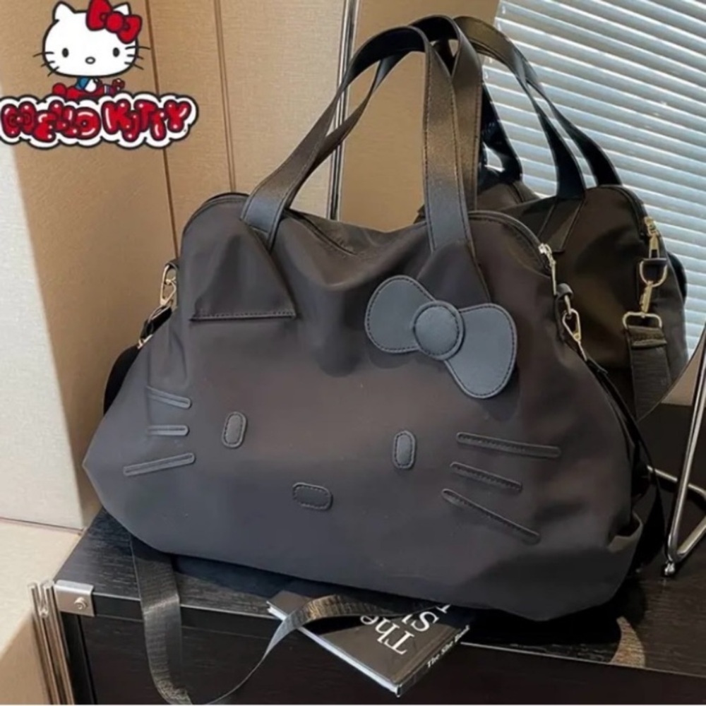 Hello Kitty Sanrio Nylon Travel Bag Versatile Shoulder & Crossbody Bag Strap NEW
